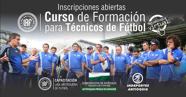 Liga Antioqueña de fútbol inicia curso para técnicos