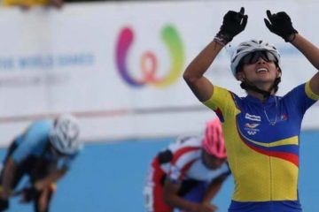 Cortesía Fedepatin. La nacida en Envigado, Antioquia, fue la atleta más destacada de las justas realizadas en Wroclaw, Polonia, en 2017.