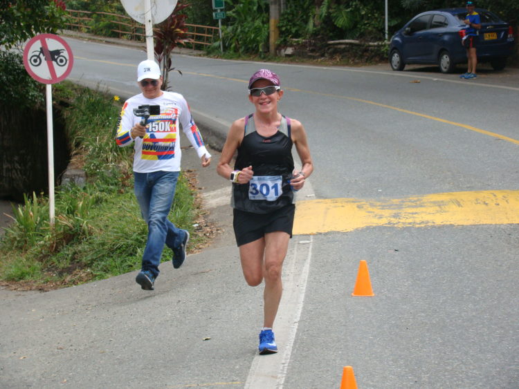 Cortesía. La atleta Carmenza Morales, de 54 años de edad, es una de las animadoras de la Maratón Valle de Aburrá .