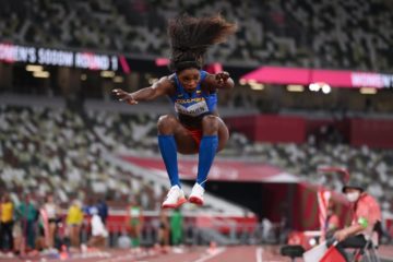 Cortesía. La antioqueña Caterine Ibargüen es la defensora de la medalla de oro en el salto triple olímpico.