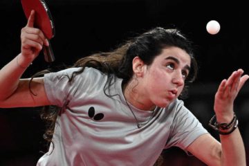 Cortesía. Tenismesista de doce años Hend Zaza, la deportista más joven en Tokio 2020.