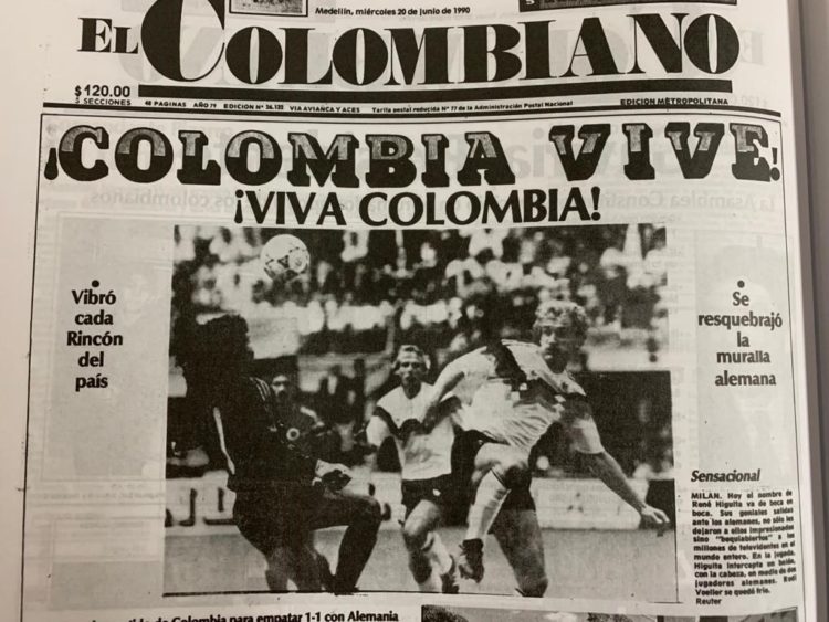 1990 - “¡Colombia vive!, ¡Viva Colombia!”