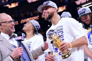 Curry fue elegido como el MVP de las finales de la Conferencia Oeste