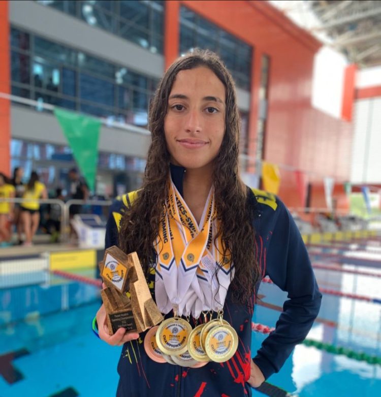 Nueve medallas se trajo la nadadora Tiffany Murillo de Trinidad y Tobago