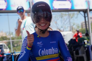 Lina Hernández le dio otra medalla a Colombia en ciclismo de ruta