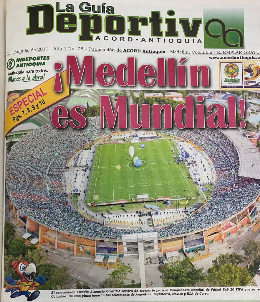 La Guía Deportiva se hizo eco del Mundial sub 20 disputado en Medellín