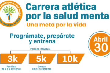 Carrera atlética por la salud mental: Una meta por la vida