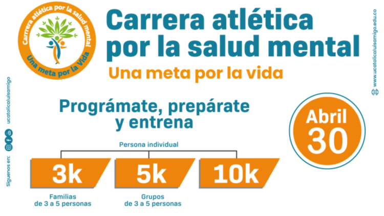 Carrera atlética por la salud mental: Una meta por la vida