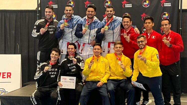Colombia se bañó de bronce en la Serie A de Karate
