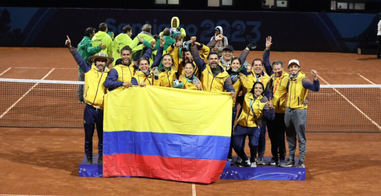 Destacada actuación del tenis colombiano en Santiago 2023