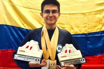 Cortesía. MF Manuel Enrique Campos Gómez, campeón Festival Mundial sub 17 de ajedrez en rápido y blitz.