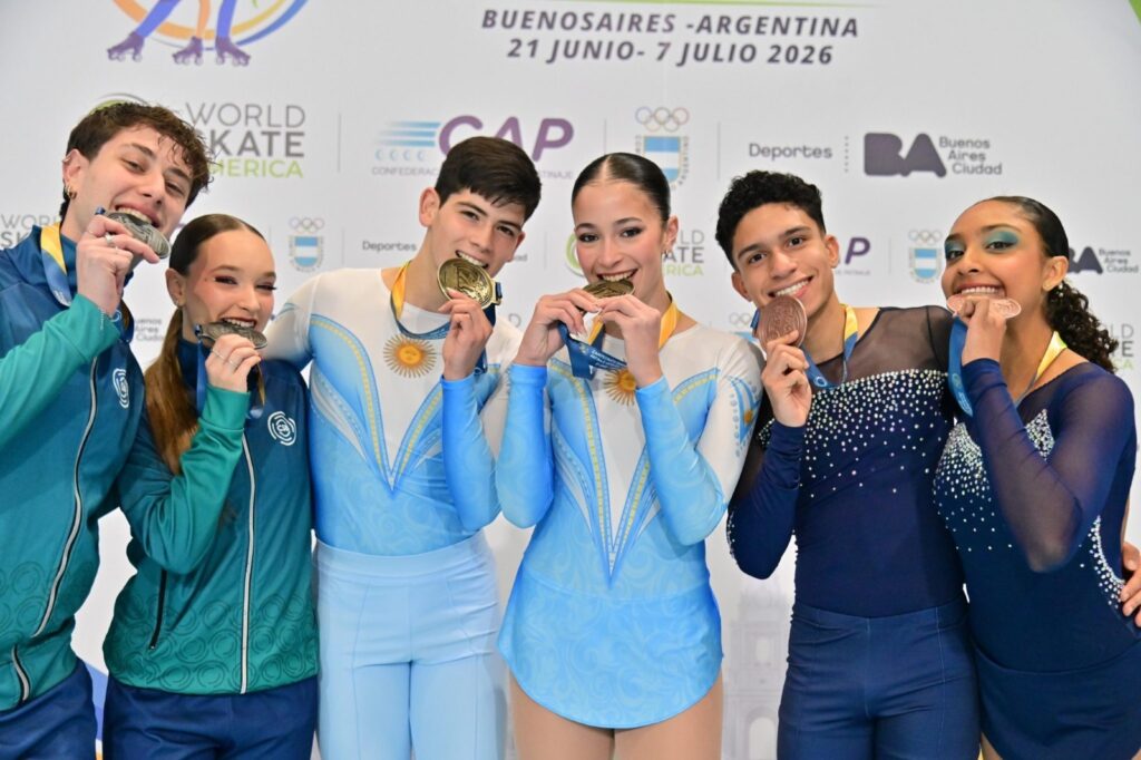 Los patinadores antioqueños siguen sumando medallas en el Panamericano de Patinaje Artístico